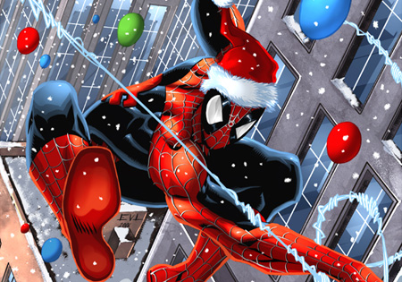 spiderman merry christmas