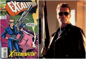 Excalibur #67, où quand Alan Davies imagine KAte Pryde en Terminator.