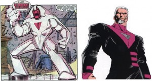 Nimrod, la redoutable Sentinelle originaire du futur de Days of Future Past et Bastion, son avatar humain.